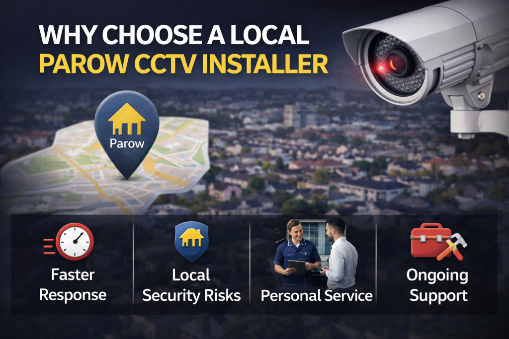 Professional local CCTV installer in Parow installing security cameras for residential and commercial properties
